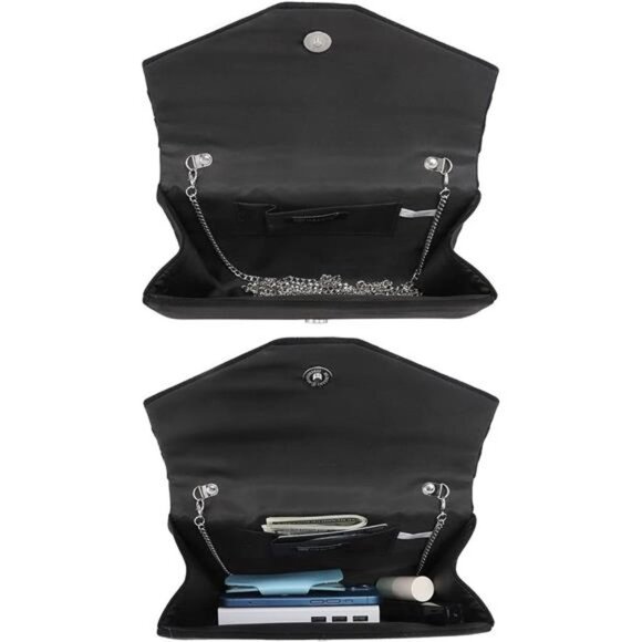 Women's Evening Bags Formal Party Clutches Wedding Purses Cocktail Prom Handbags - Picture 4 of 5